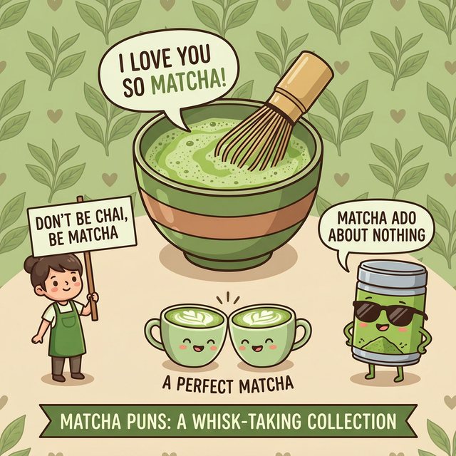 Matcha puns printable art