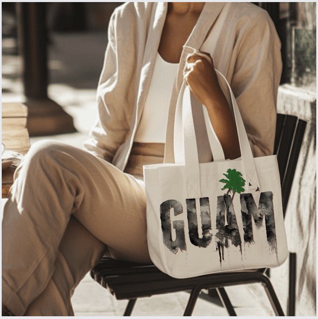 Guam canvas tote bag